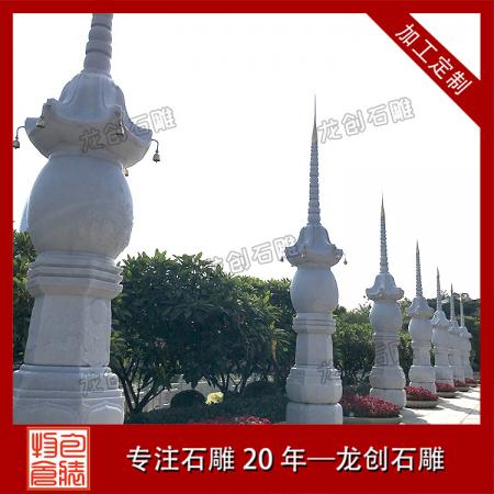 石雕佛塔案例圖片 寺廟古建石塔雕刻廠(chǎng)家